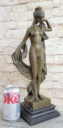 Bronze Sculpture Demure Nude Woman Classical Bronze Sculpture Art Milo