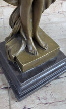 Bronze Sculpture Demure Nude Woman Classical Bronze Sculpture Art Milo