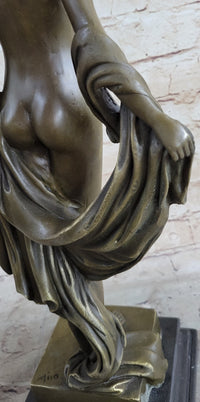 Bronze Sculpture Demure Nude Woman Classical Bronze Sculpture Art Milo