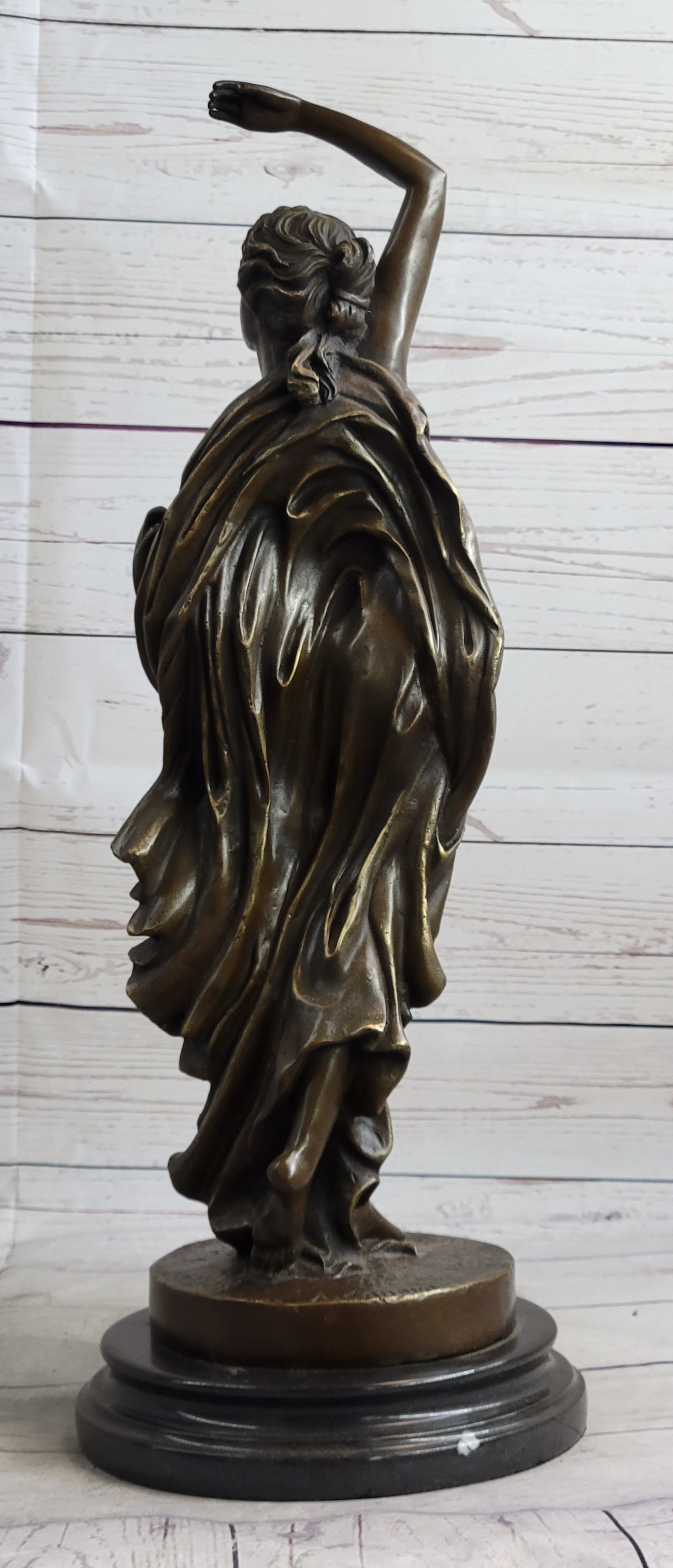 Large Sexy Maiden by French Artist Canova Real Bronze Sculpture