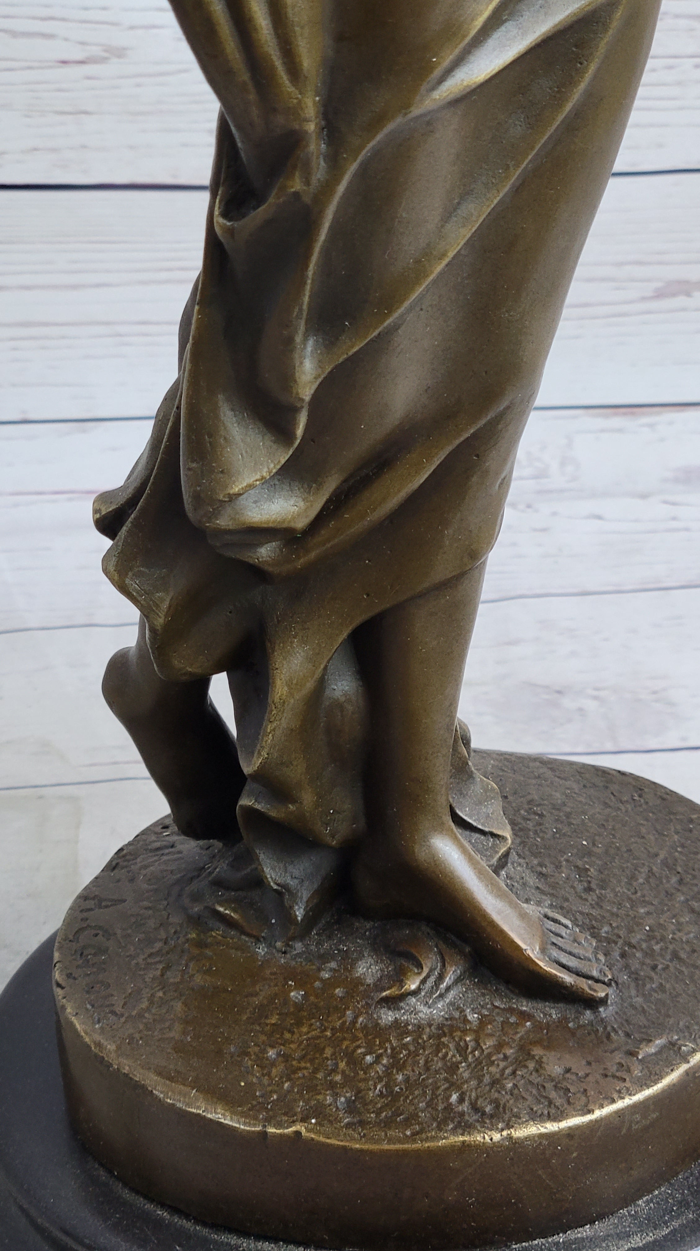 Large Sexy Maiden by French Artist Canova Real Bronze Sculpture