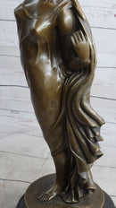 Large Sexy Maiden by French Artist Canova Real Bronze Sculpture