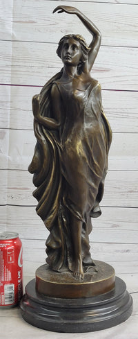 Gorgeous Woman Female Solid Bronze Sculpture