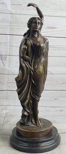 Gorgeous Woman Female Solid Bronze Sculpture