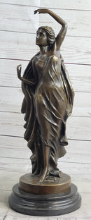 Gorgeous Woman Female Solid Bronze Sculpture