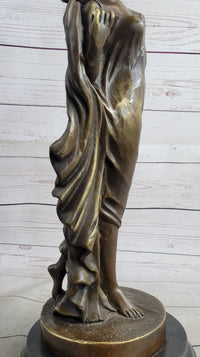 Gorgeous Woman Female Solid Bronze Sculpture