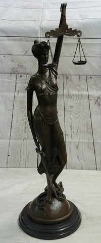 Themis Justitia Hot Cast Bronze Blind Lady of Justice