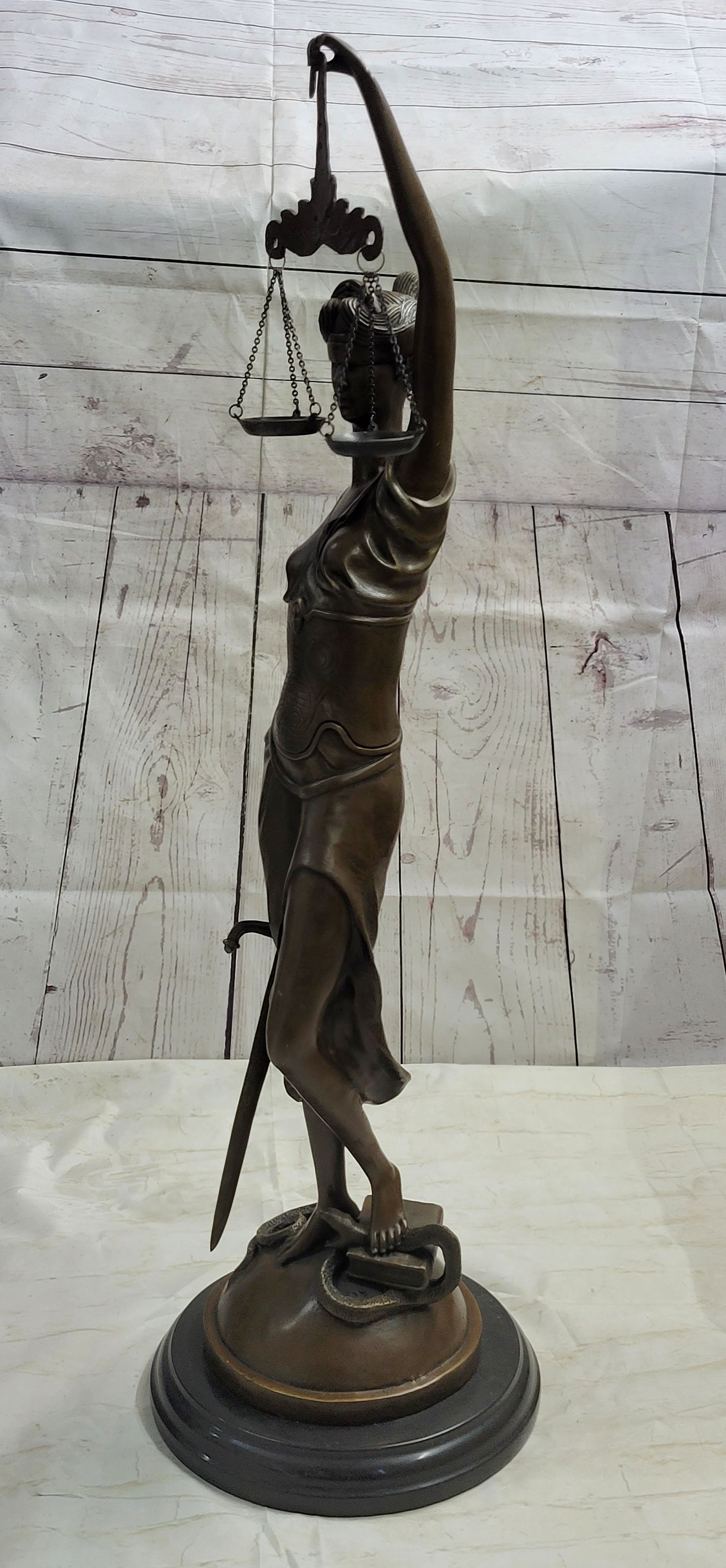 Themis Justitia Hot Cast Bronze Blind Lady of Justice