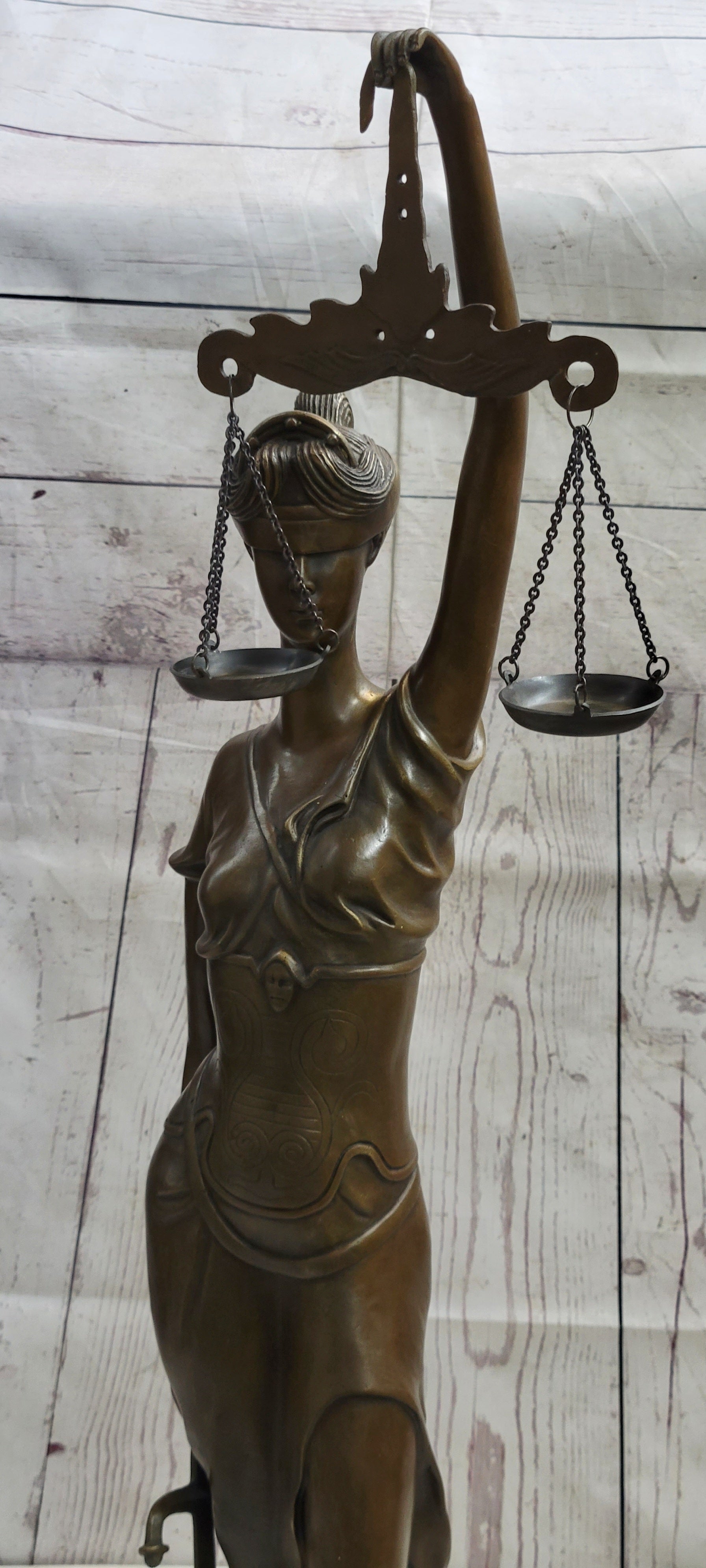 Themis Justitia Hot Cast Bronze Blind Lady of Justice
