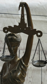 Themis Justitia Hot Cast Bronze Blind Lady of Justice