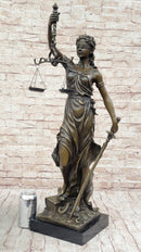 Themis Blind Lady of Justice Bronze Sculpture Lawyer Attorney
