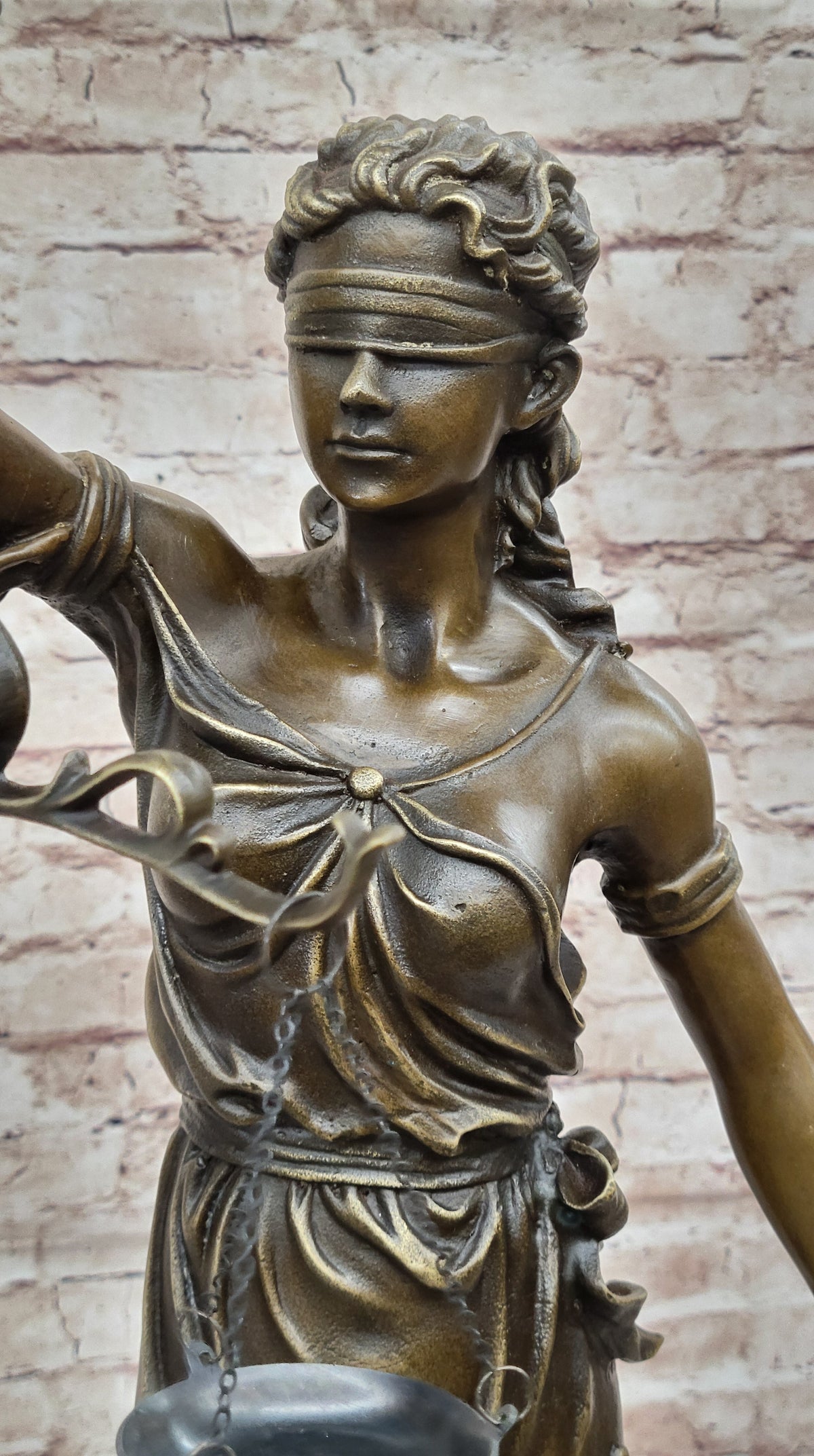 Themis Blind Lady of Justice Bronze Sculpture Lawyer Attorney