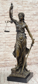 Themis Blind Lady of Justice Bronze Sculpture Lawyer Attorney