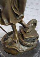 Bronze Scale of Justice Blind Justice Sculpture 18'' NR