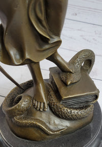 Bronze Scale of Justice Blind Justice Sculpture 18'' NR