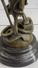 Hot Cast Signed Mayer Blind Justice Lawyer Office Bronze Sculpture