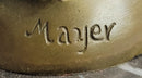 Hot Cast Signed Mayer Blind Justice Lawyer Office Bronze Sculpture