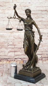 Justica Themis Blind Lady of Justice Bronze by Mayer