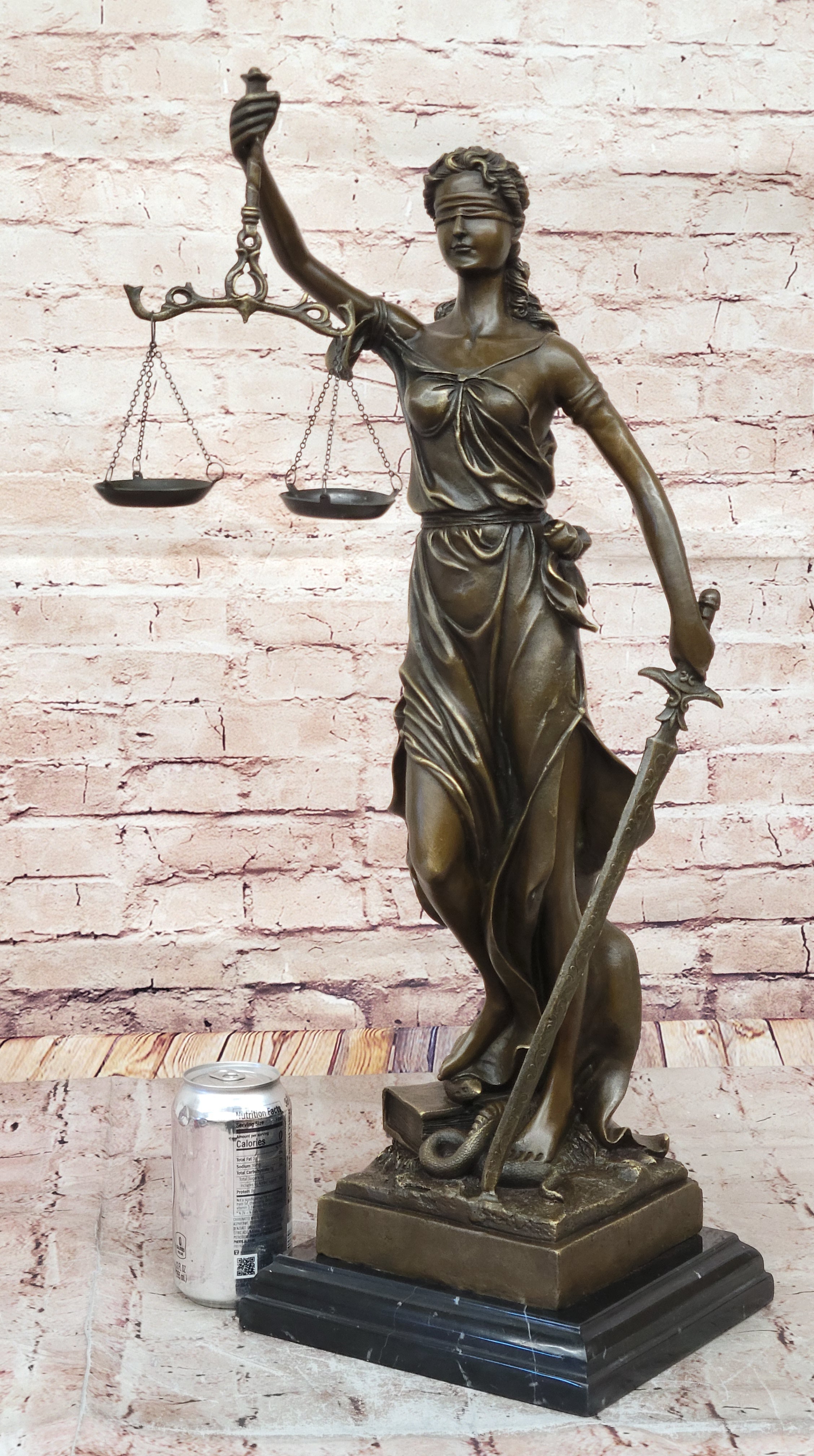 Justica Themis Blind Lady of Justice Bronze by Mayer