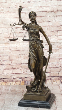 Justica Themis Blind Lady of Justice Bronze by Mayer