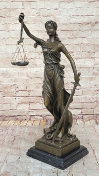 Justica Themis Blind Lady of Justice Bronze by Mayer