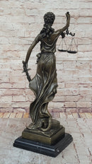 Justica Themis Blind Lady of Justice Bronze by Mayer