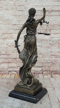 Justica Themis Blind Lady of Justice Bronze by Mayer