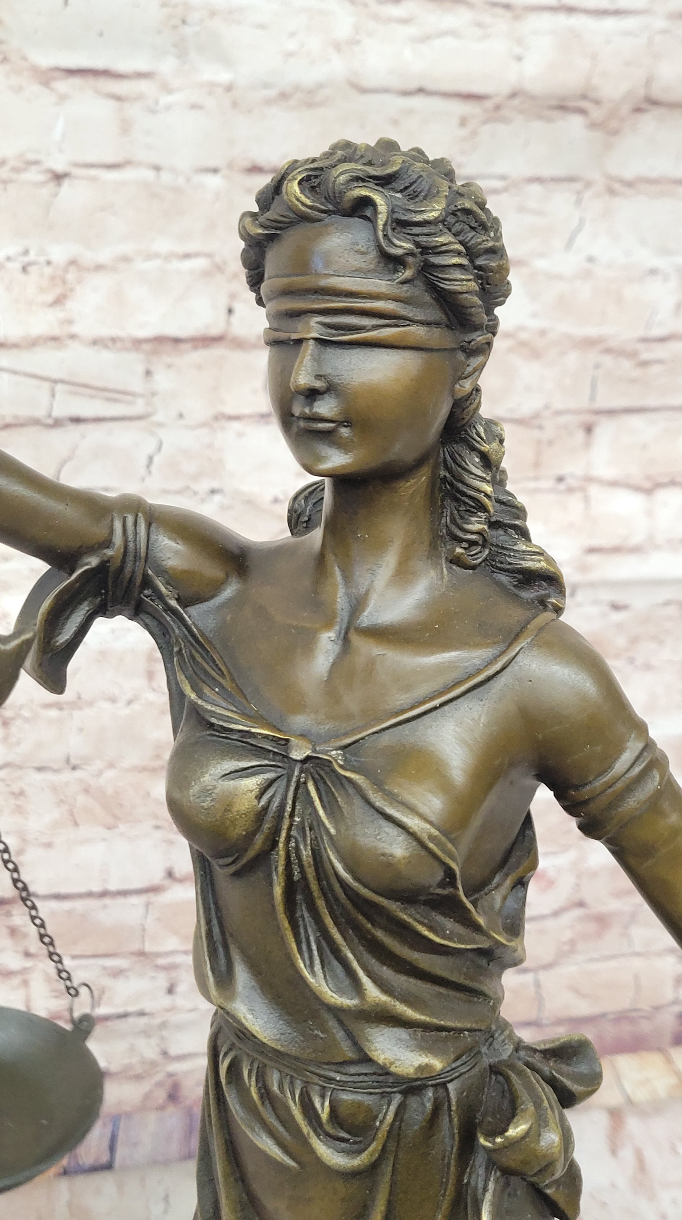 Justica Themis Blind Lady of Justice Bronze by Mayer