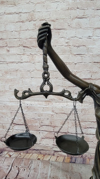 Justica Themis Blind Lady of Justice Bronze by Mayer