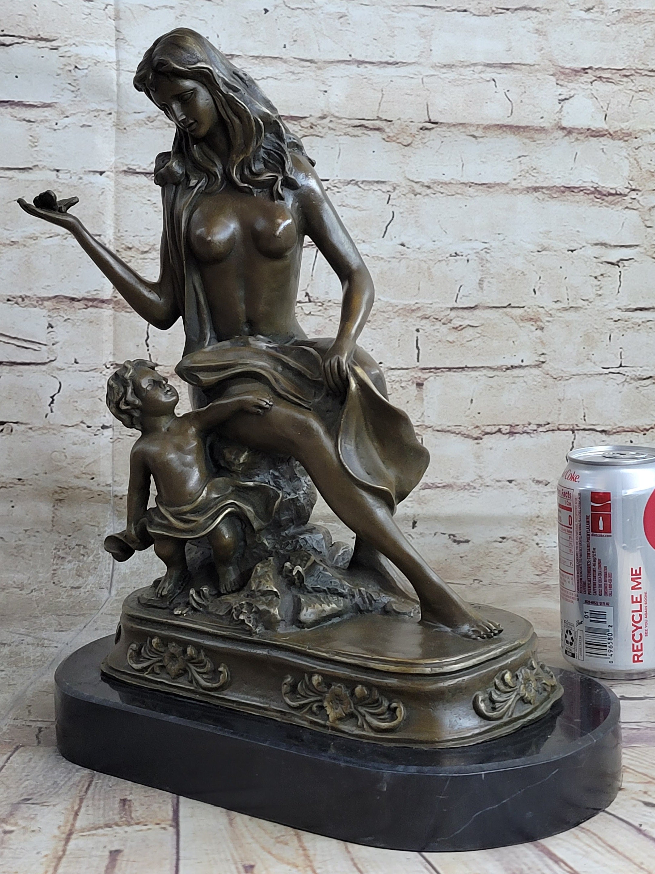 French Bronze Mother and Child by Gautherin - Clotilde de Surville