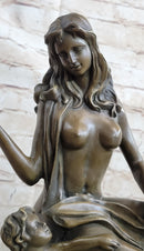French Bronze Mother and Child by Gautherin - Clotilde de Surville