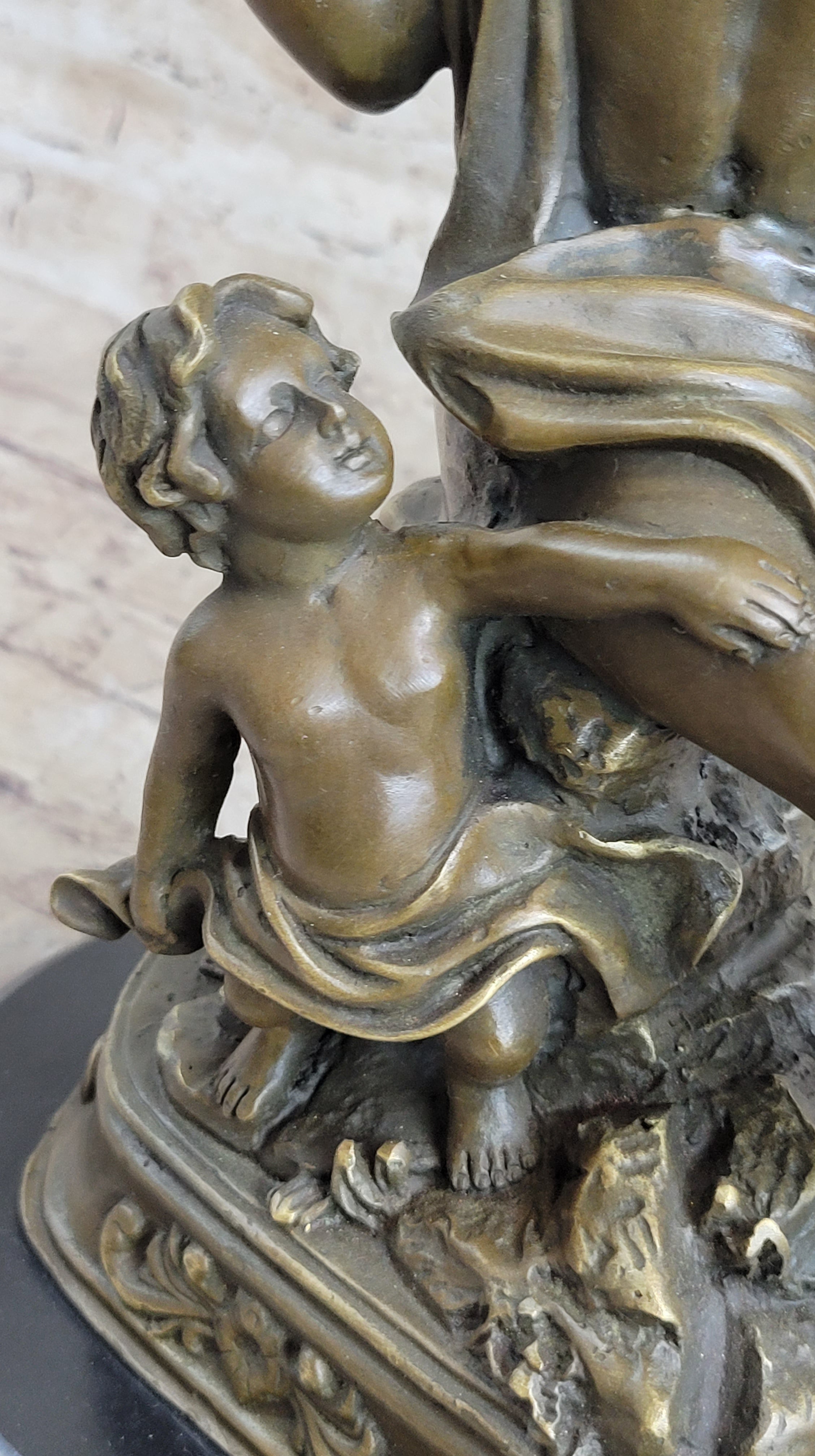 French Bronze Mother and Child by Gautherin - Clotilde de Surville