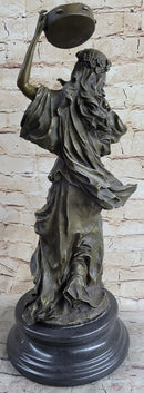 Signed Happy Dancer Bronze Sculpture Art
