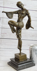 Bronze Dancer Vintage Theatre Signed Chiparus Drama Opera Art