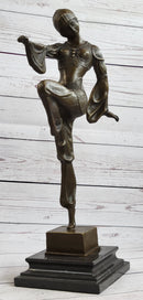 Bronze Dancer Vintage Theatre Signed Chiparus Drama Opera Art