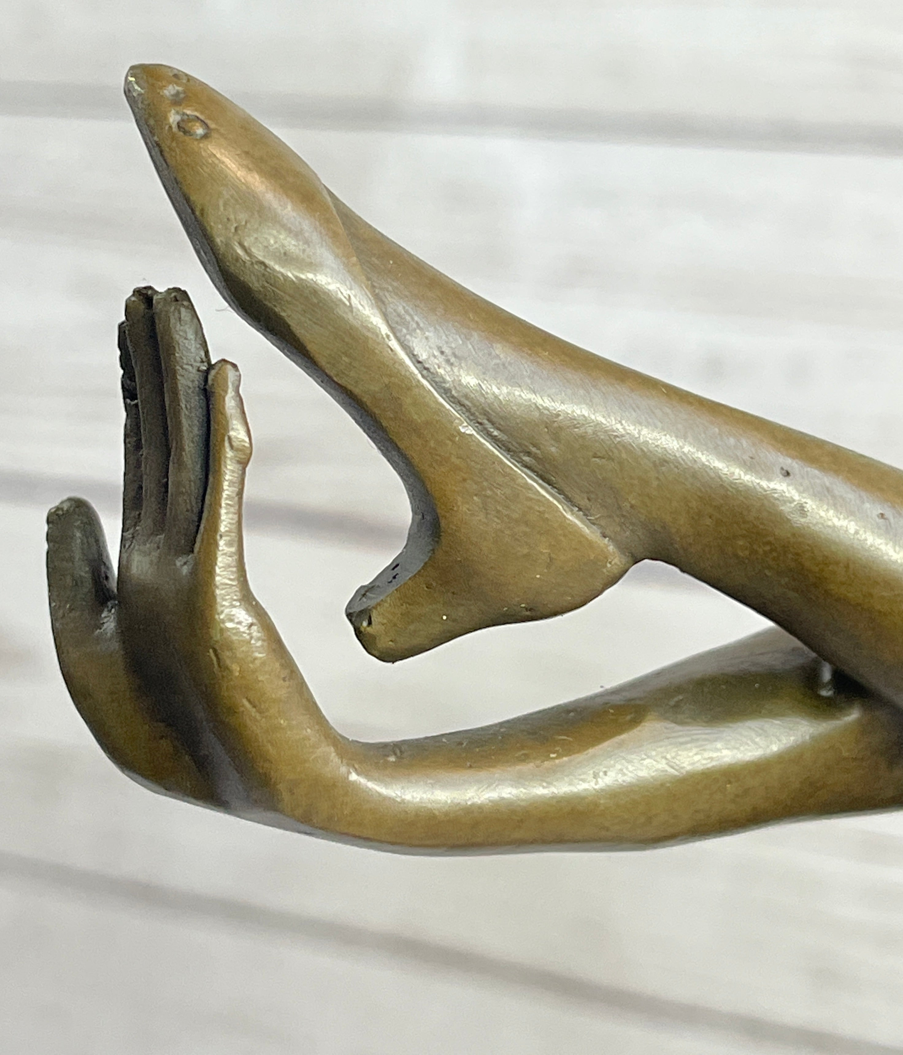 Signed Bruno Zach High Kick Dancer Bronze Sculpture Art Nouveau