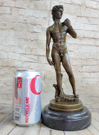 Michelangelo's DAVID Bronze Miniature Replica 10" x 4"
