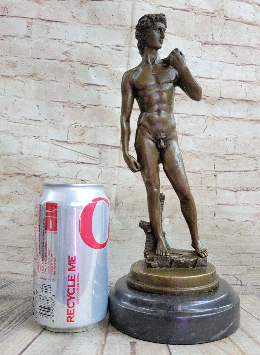 Michelangelo's DAVID Bronze Miniature Replica 10" x 4"