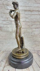 Michelangelo's DAVID Bronze Miniature Replica 10" x 4"