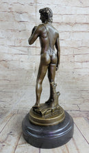 Michelangelo's DAVID Bronze Miniature Replica 10" x 4"