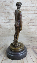 Michelangelo's DAVID Bronze Miniature Replica 10" x 4"