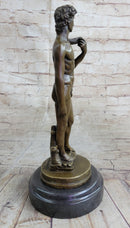 Michelangelo's DAVID Bronze Miniature Replica 10" x 4"