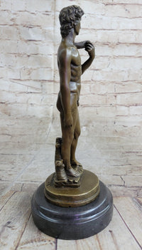 Michelangelo's DAVID Bronze Miniature Replica 10" x 4"