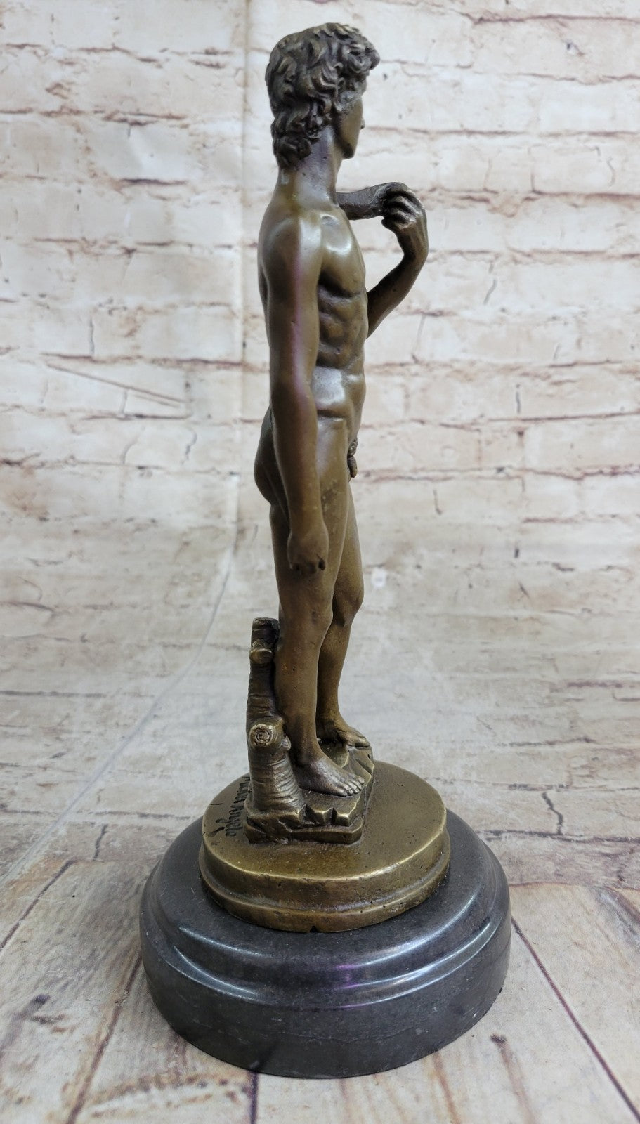 Michelangelo's DAVID Bronze Miniature Replica 10" x 4"
