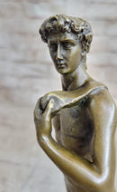 Michelangelo's DAVID Bronze Miniature Replica 10" x 4"