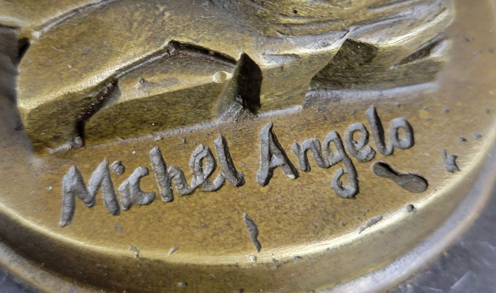 Michelangelo's DAVID Bronze Miniature Replica 10" x 4"