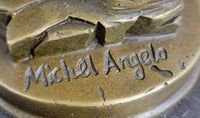 Michelangelo's DAVID Bronze Miniature Replica 10" x 4"