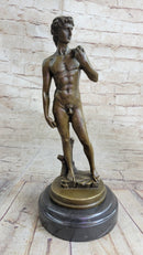 Michelangelo's DAVID Bronze Miniature Replica 10" x 4"