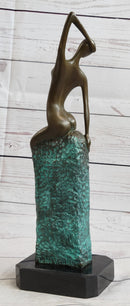 Curvaceous Nude Abstract Lady on the Beach By Vitaleh Bronze Sculpture