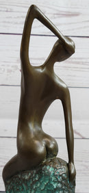 Curvaceous Nude Abstract Lady on the Beach By Vitaleh Bronze Sculpture